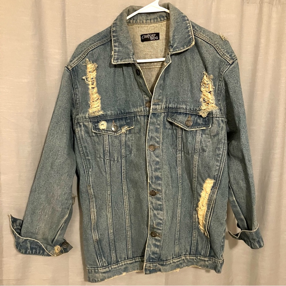 Urban Outfitters BDG Oversized Distressed Denim Jacket Size S